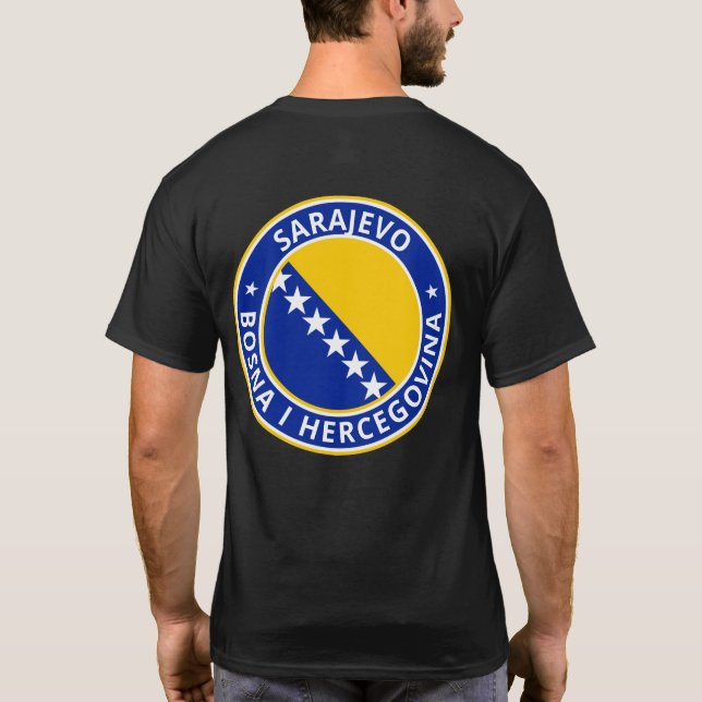 Camiseta Viajante global - Sarajevo, Bosna i Hercegovina (Verso)
