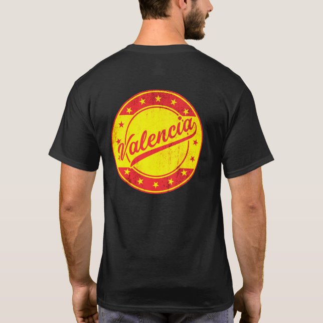Camiseta Viajante global - Valência, Espanha (Verso)