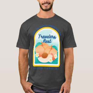 Camiseta Viajantes Descansam olina Sul SC Peach Tourist Sou