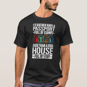 Camiseta Viajantes Para Viagens Mundiais E Aventura