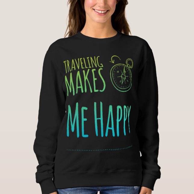Camiseta Viajar Me Faz Feliz (Frente)