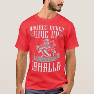 Camiseta Viajar Nunca Desistir De Lutar Até Valhalla