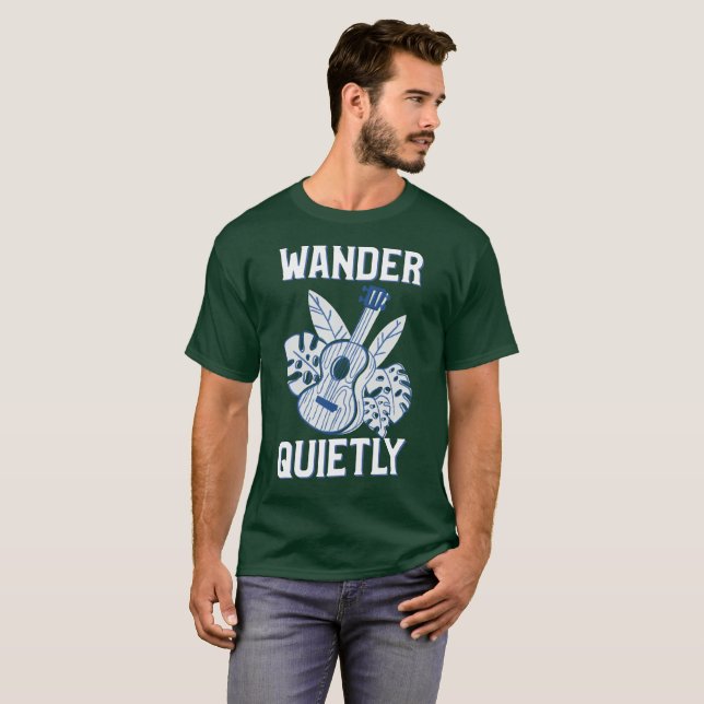 Camiseta Viajar Silenciosamente Sozinho (Frente Completa)