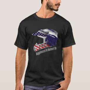 Camiseta Viaje com alegria: Felicidade por capacete
