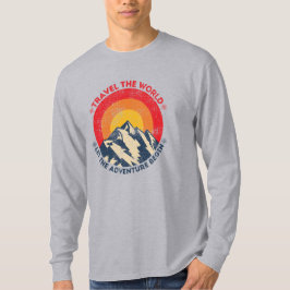 Camiseta viaje pelo mundo deixe a aventura começar viajando