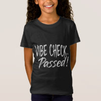 vibe check passou energia positiva em preto
