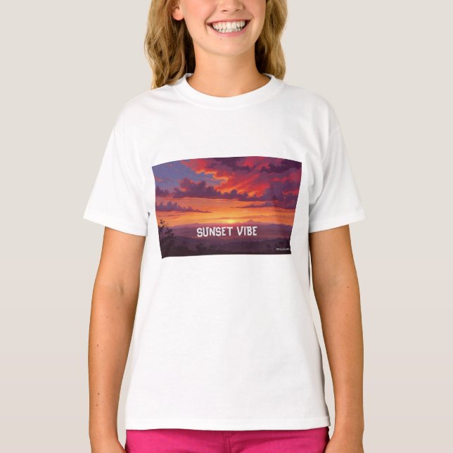 CAMISETA VIBE DO PÔR DO SOL (Frente)