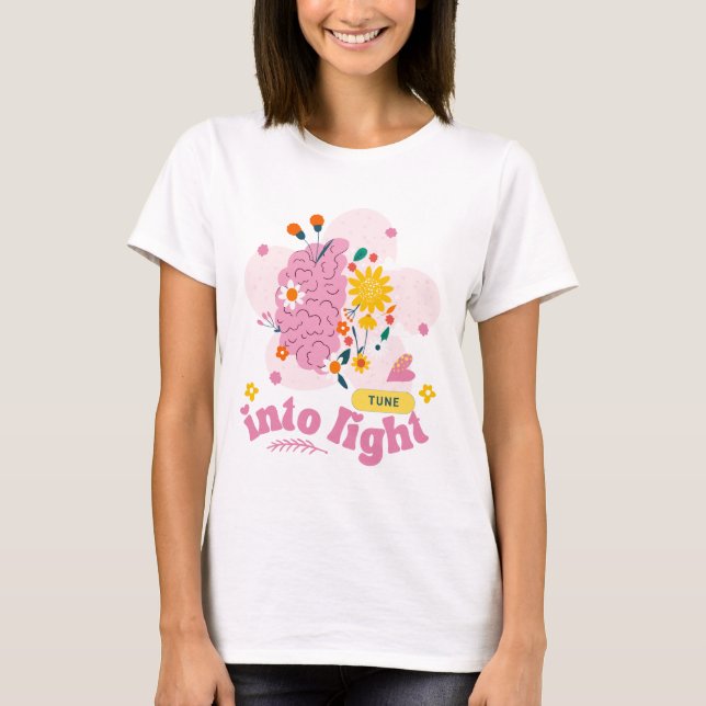 Camiseta vibe positiva Citação motivacional tee  (Frente)