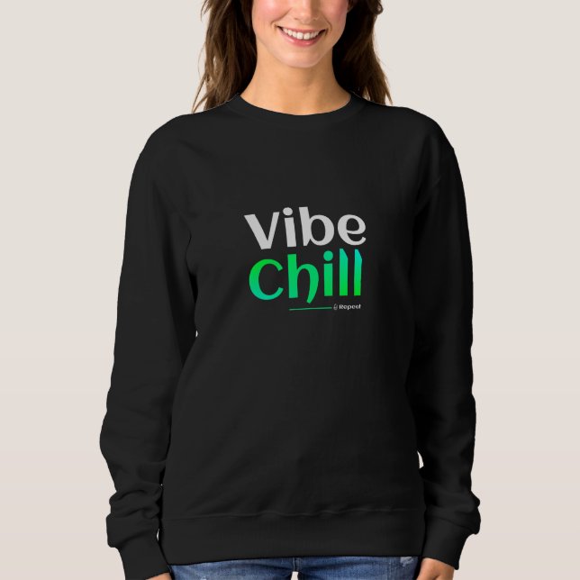 Camiseta Vibe. Relaxar. Repetir. (Frente)