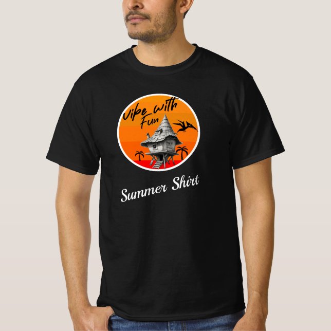 Camiseta Vibe With Fun Summer Shirt (Frente)