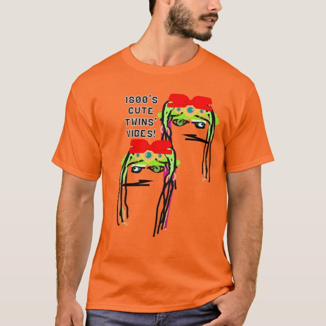 CAMISETA VIBERES DE GÊMEOS BONITOS DO 1800. (Frente)