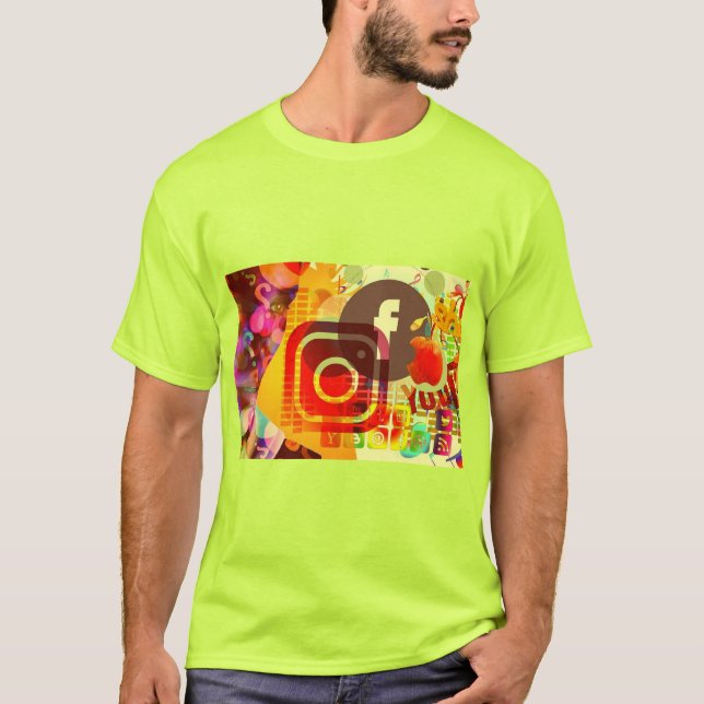 Camiseta Víberes de mídia (Frente)
