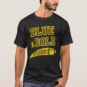 Camiseta Vibes Azuis e Dourados Equipe de futebol Fan_1