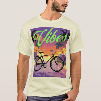 Camiseta "Vibes" Bicicleta Retroativa Cidade Sunset