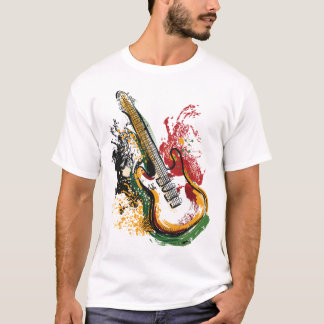 Camiseta Vibes Coloridas do Violão
