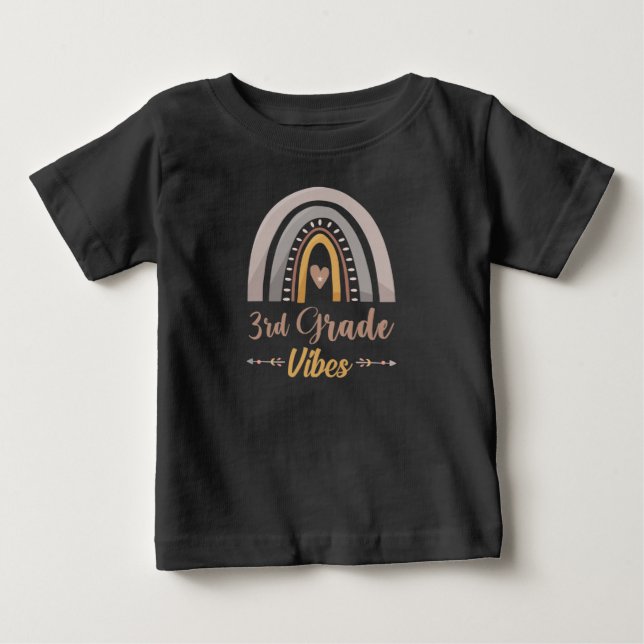 Camiseta Vibes da 3ª Série Arco-íris Volta às Aulas da Terc (Frente)