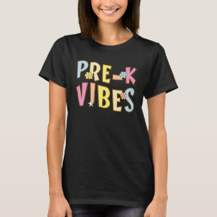 Camiseta Vibes da Escola Pré Vibes de Volta às Aulas Retro