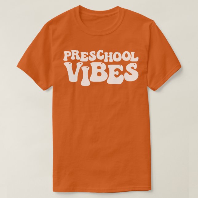 Camiseta Vibes da pré-escola 14 (Frente do Design)