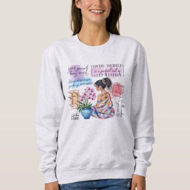 Camiseta Vibes de Amor Próprio | Estética de Empoderamento  (Frente)