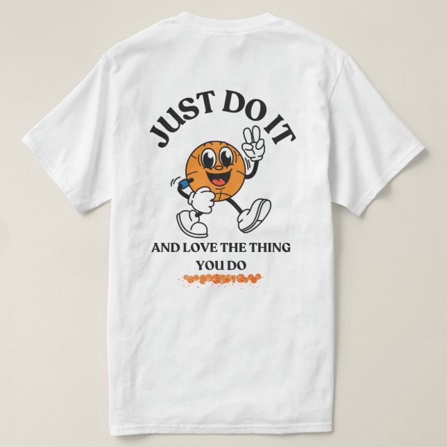 Camiseta Vibes de Basquete (Verso do Design)