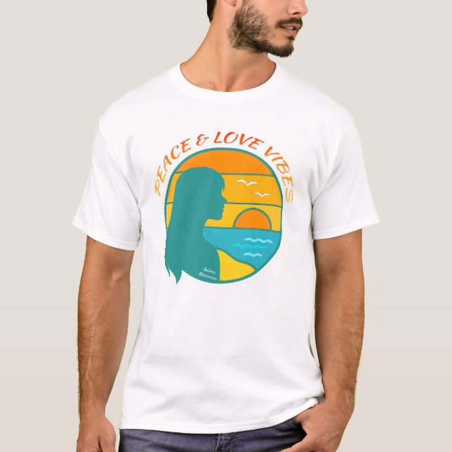 Camiseta Vibes de Paz & Amor (Frente)