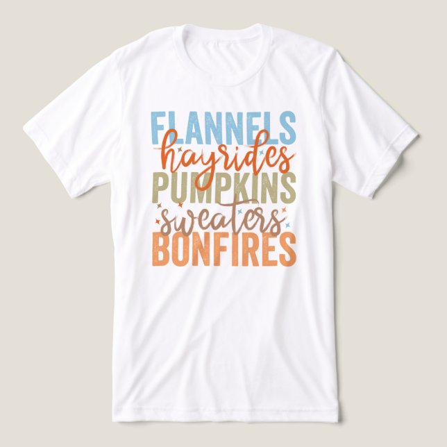 Camiseta Vibes de queda divertida (Design frontal)