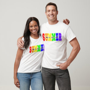 Camiseta Vibes de Verão LGBTQ   Rainbow Pride