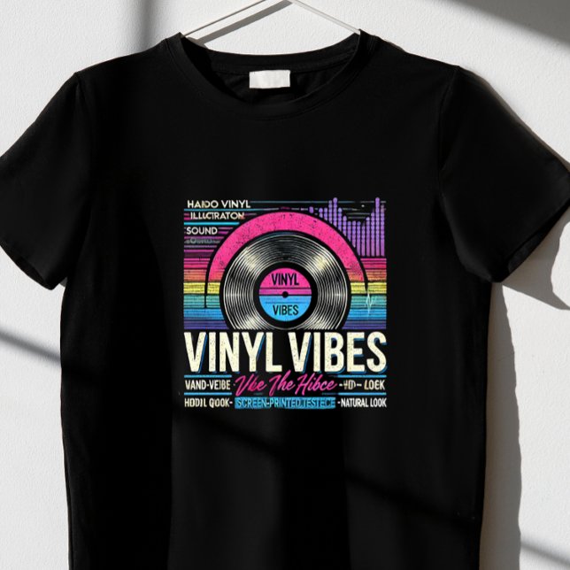 Camiseta vibes de vinilo (Criador carregado)