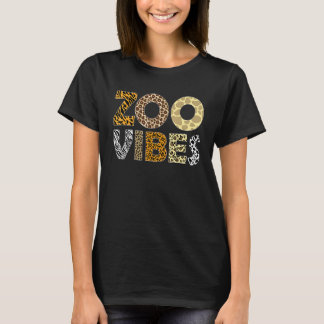 Camiseta Vibes de Zoológico Estampa de Leopardo Safari de A