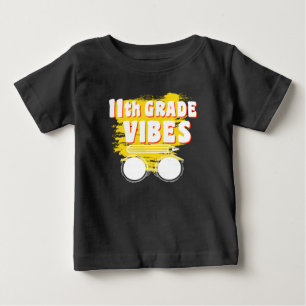 Camiseta Vibes do 11º Ano Volta às Aulas Primeiro 