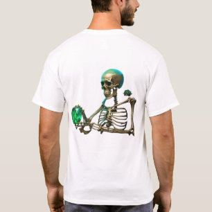 Camiseta "Vibes do crânio - Teto Gráfico Negrito e Edgy"