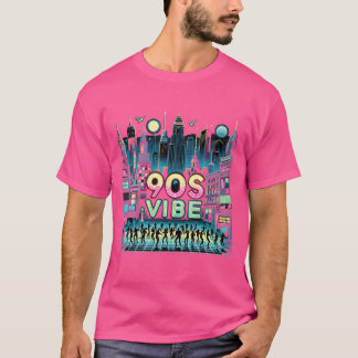 Camiseta Vibes dos Anos 90 90s Festa Moda dos Anos 90 menin