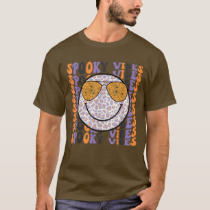 Camiseta Vibes Felizes RostoSorria Queda de Halloween outon