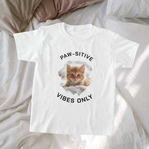 Camiseta Vibes fisitivas só vibes de gatos