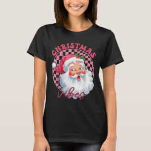 Camiseta Vibes Papais noeis cor-de-rosa