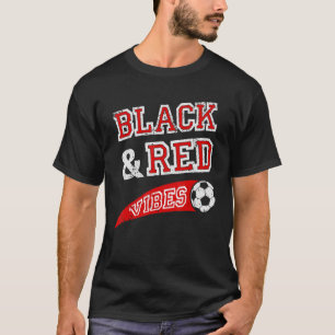 Camiseta Vibes Pretos e Vermelhos - Ventilador da Equipe de