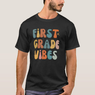 Camiseta Vibes Retro Groovy Vintage de Primeiro Grau