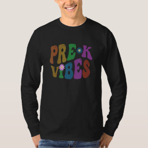 Camiseta VIBES Retro PRE K Professor Paz Amor PréK Rosa
