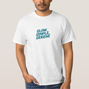 Camiseta vibes simples e lentas do dia sereno