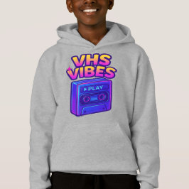 Camiseta Vibes VHS Retro Neon Hoodie