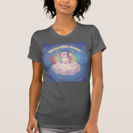 Camiseta Vibing Com a Fonte — Sintonize-se com o Amor