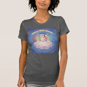 Camiseta Vibing Com a Fonte — Sintonize-se com o Amor