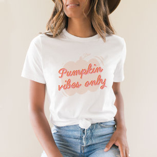 Camiseta Víblias de abóbora rosa-branca