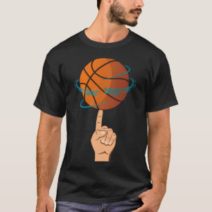 Camiseta Víblias de basquetebol de bola de fiação