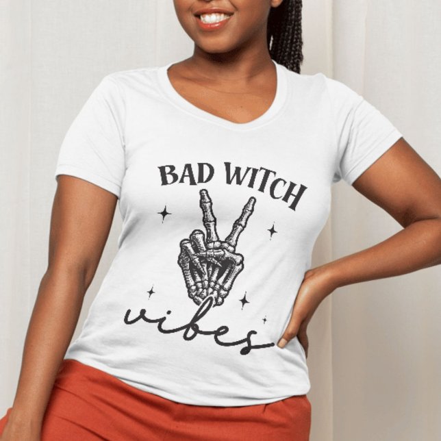 Camiseta Víblias de bruxas ruins - Halloween de bruxas de m (bad witch vibes shirt)