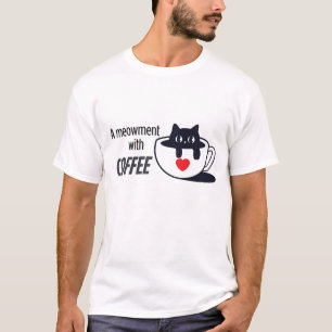 Camiseta Víblias de café católicas - Arte para gatos com so