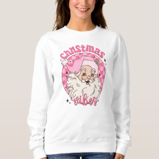Camiseta Víblias de Natal da camisola Retro Santa Claus