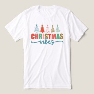 Camiseta Víblias de Natal - Design das Árvores de Férias Co