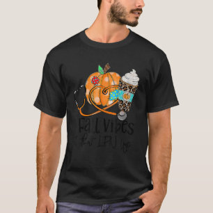 Camiseta Víblias De Queda E Lpn Life Pumpkin Leopard Thanks
