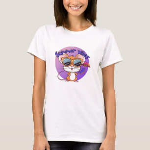 Camiseta Víblias de Verão de Rato Engraçado